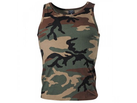 Tank top w kamuflażu US MFH 00153T - woodland