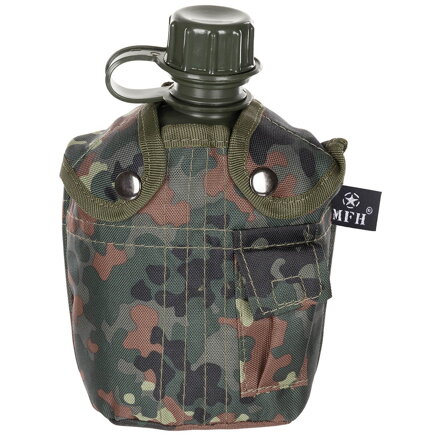 Butelka polowa MFH US nylonowa osłona 1L flecktarn bez BPA