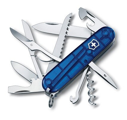 Victorinox Huntsman - przezroczysty niebieski