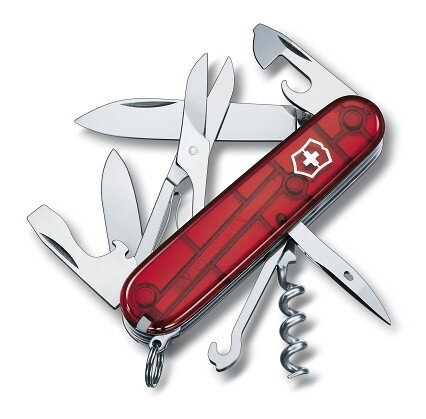 Victorinox Climber - przezroczysty czerwony