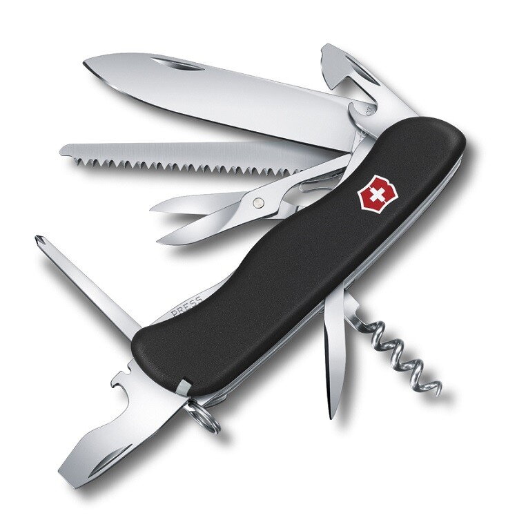 Victorinox Outrider - czarny z zabezpieczeniem
